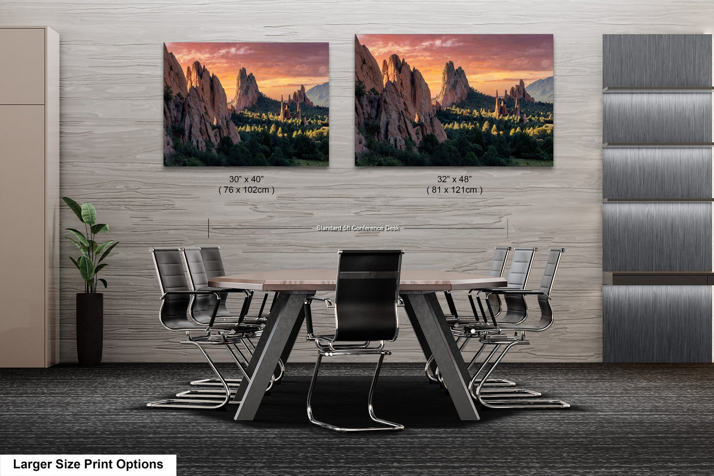 a dining room with a table and chairs