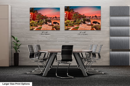 two pictures of a dining room with a table and chairs