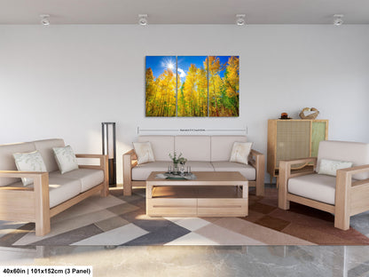 a living room filled with furniture and a painting on the wall