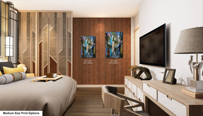 a bed room with a neatly made bed and a flat screen tv