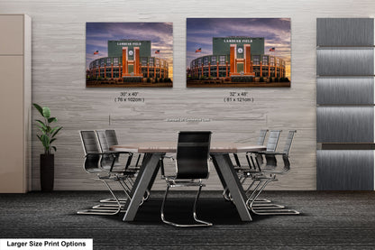 two pictures of a stadium with a table and chairs