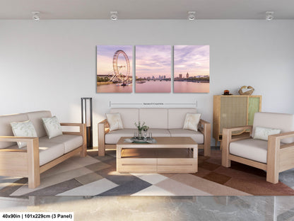 a living room filled with furniture and a painting on the wall