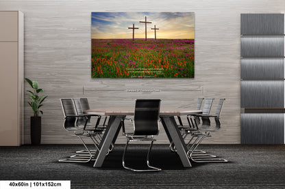 a room with a table and chairs and a painting on the wall