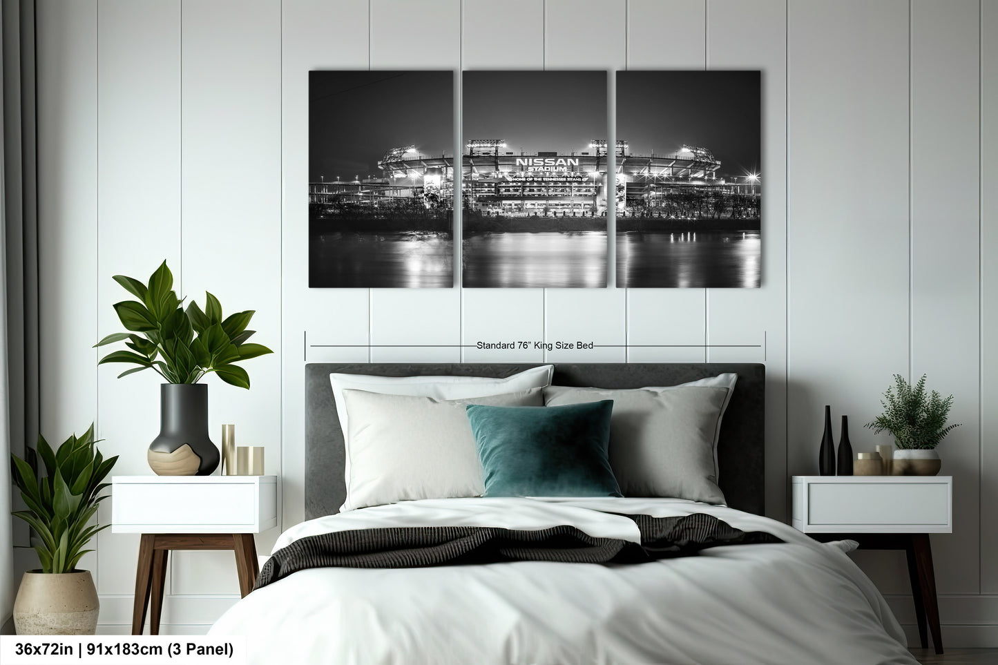 a black and white photo of a bedroom