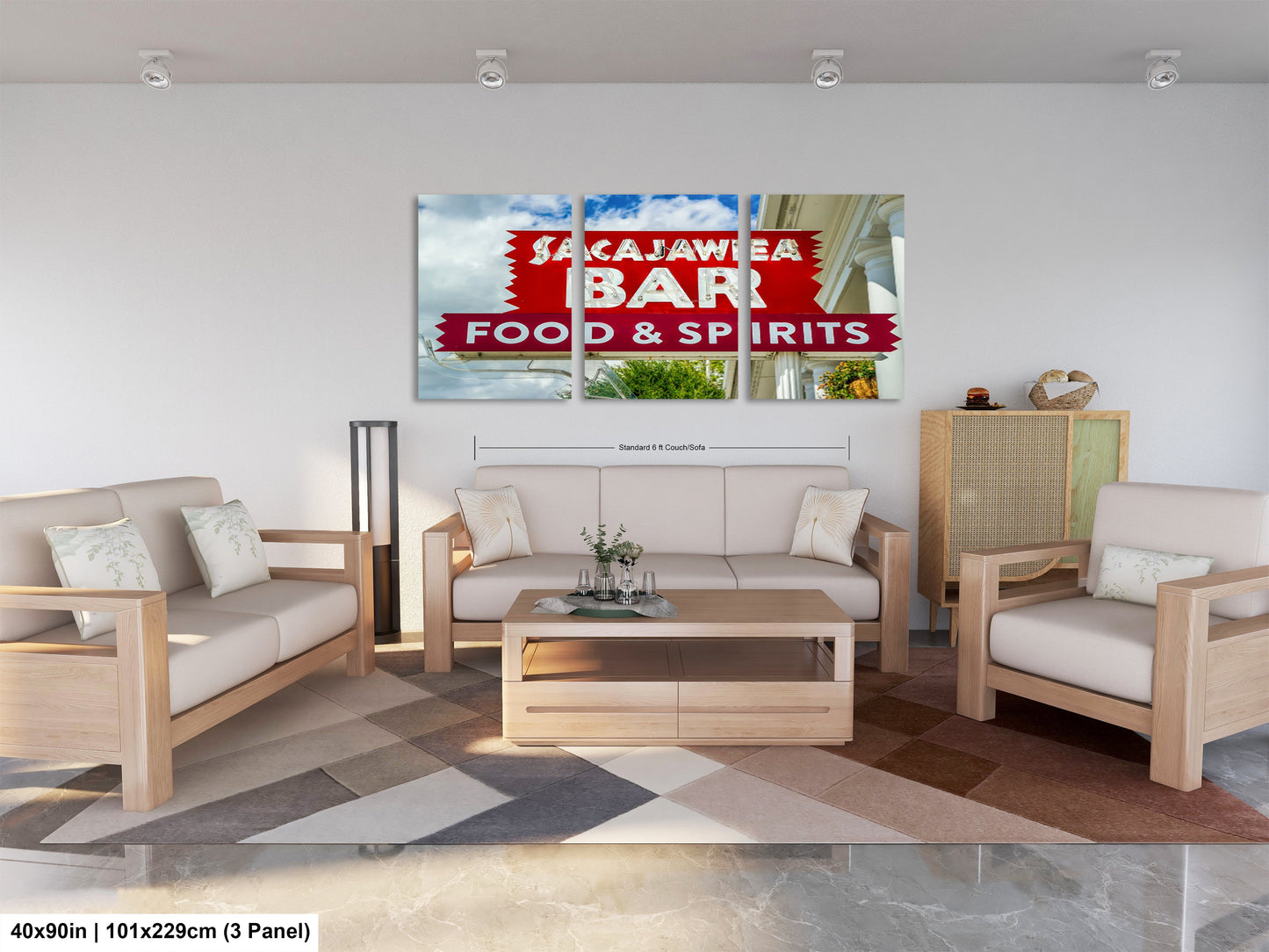 a living room with two couches and a coffee table