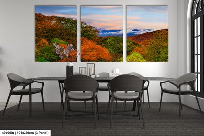a dining room with a table and chairs