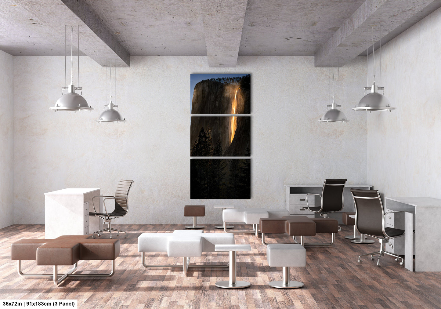 a room with a lot of chairs and desks