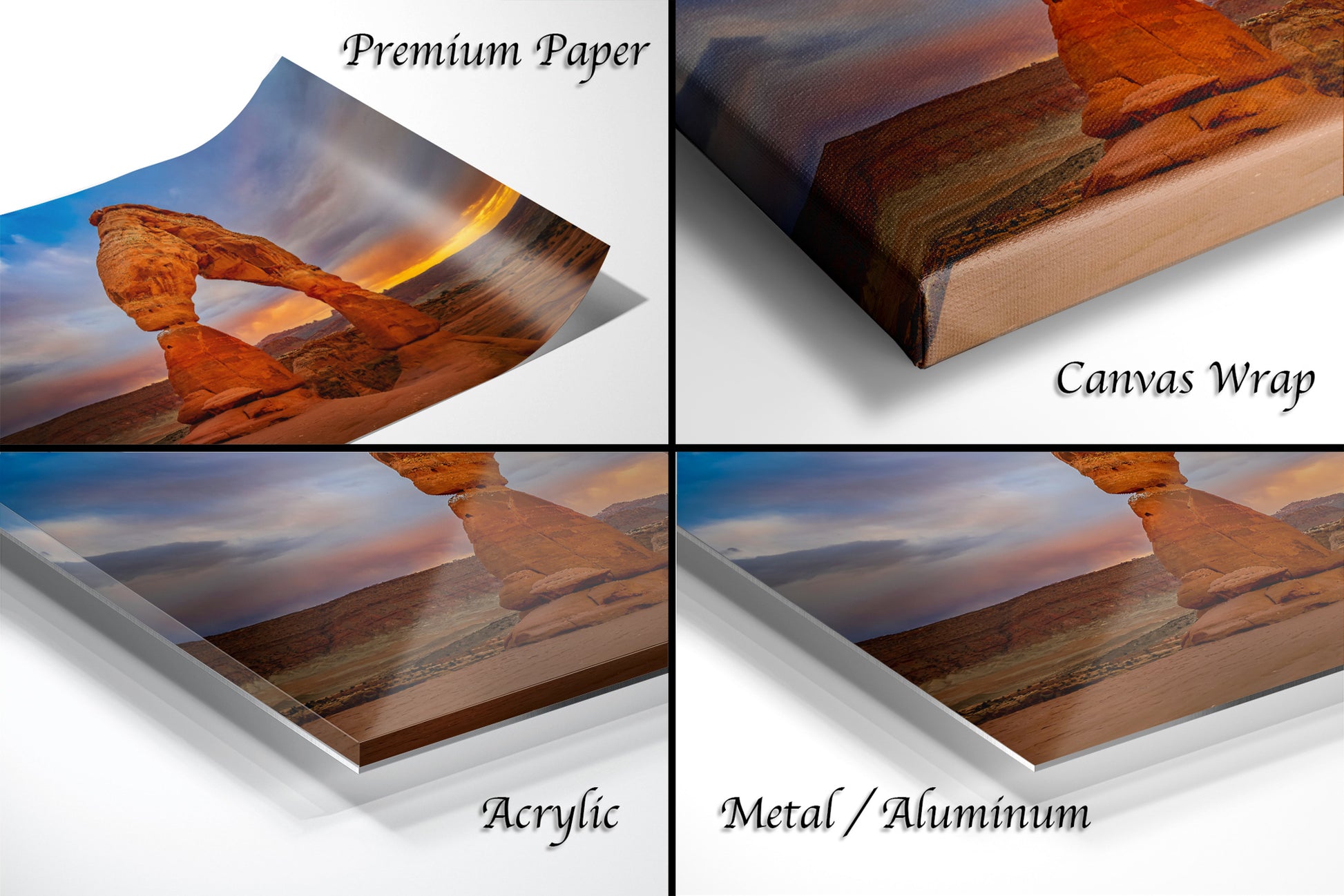 a series of photos of a rock formation