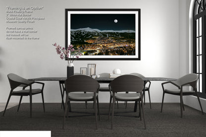 a picture of a dining room with a table and chairs