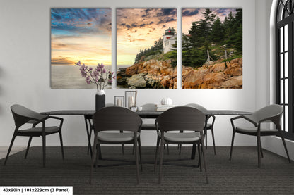 a dining room with a table and chairs