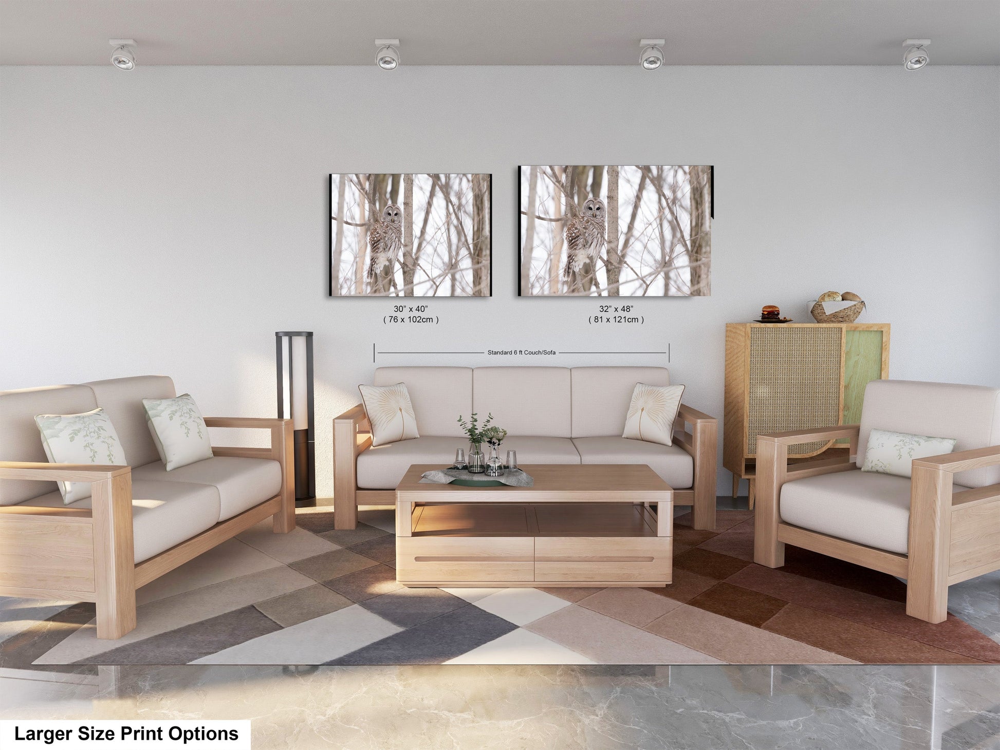 a living room filled with furniture and a coffee table