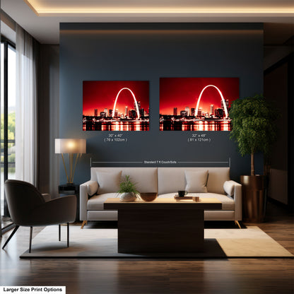 a living room filled with furniture and a painting on the wall