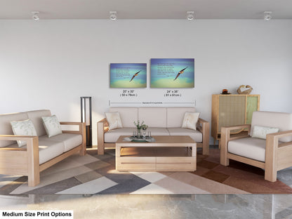 a living room filled with furniture and a painting on the wall
