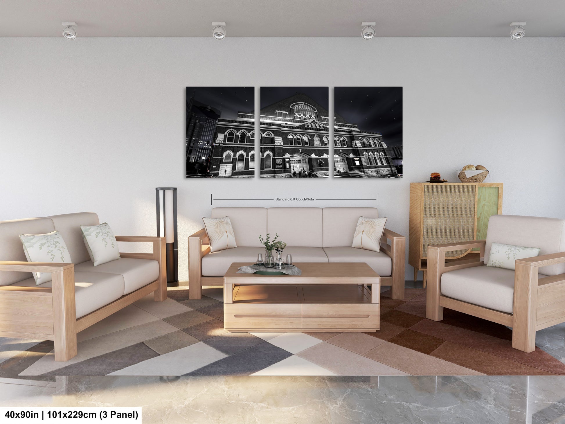 a living room with two couches and a coffee table