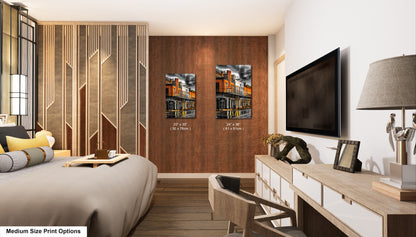 a bedroom with a large bed and a flat screen tv