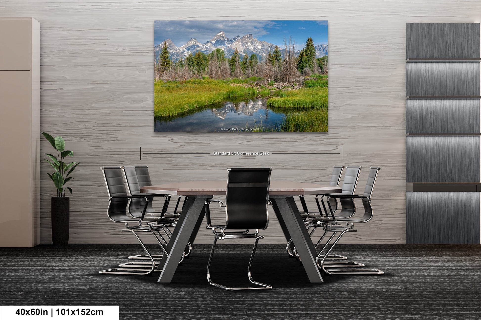 a dining room with a table and chairs
