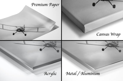 four different views of a model airplane