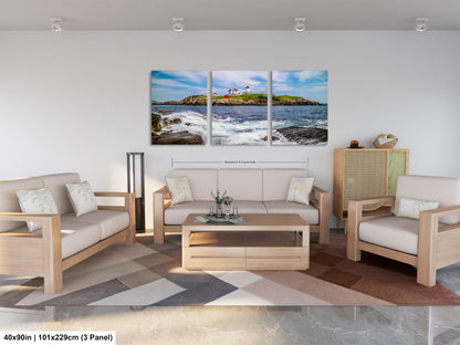 a living room filled with furniture and a painting on the wall