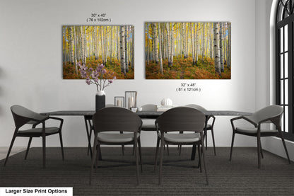 a dining room with a table and chairs