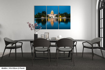 a dining room with a table and chairs