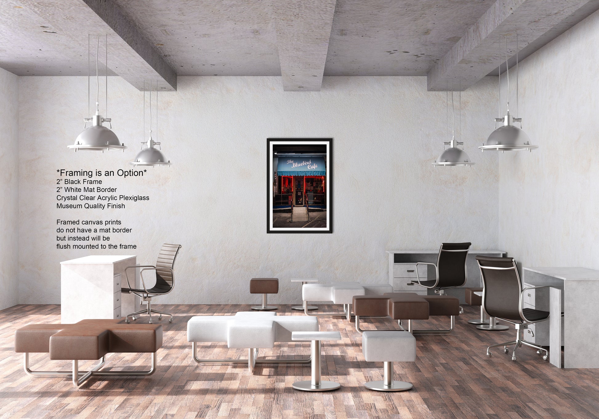 a room with a lot of chairs and desks