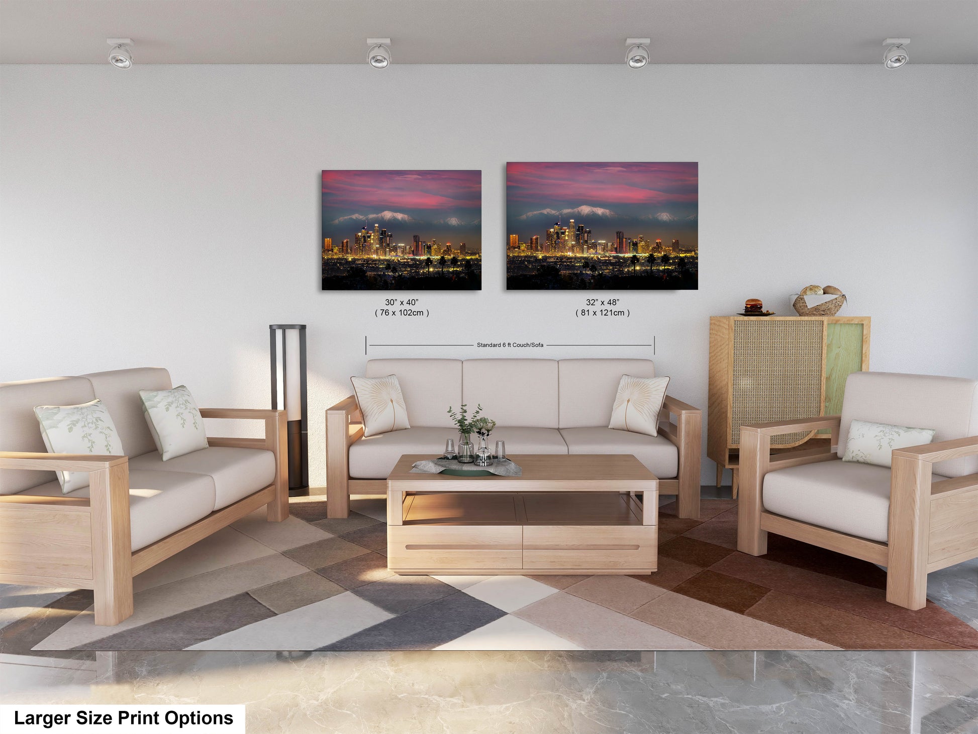 a living room with two couches and a coffee table