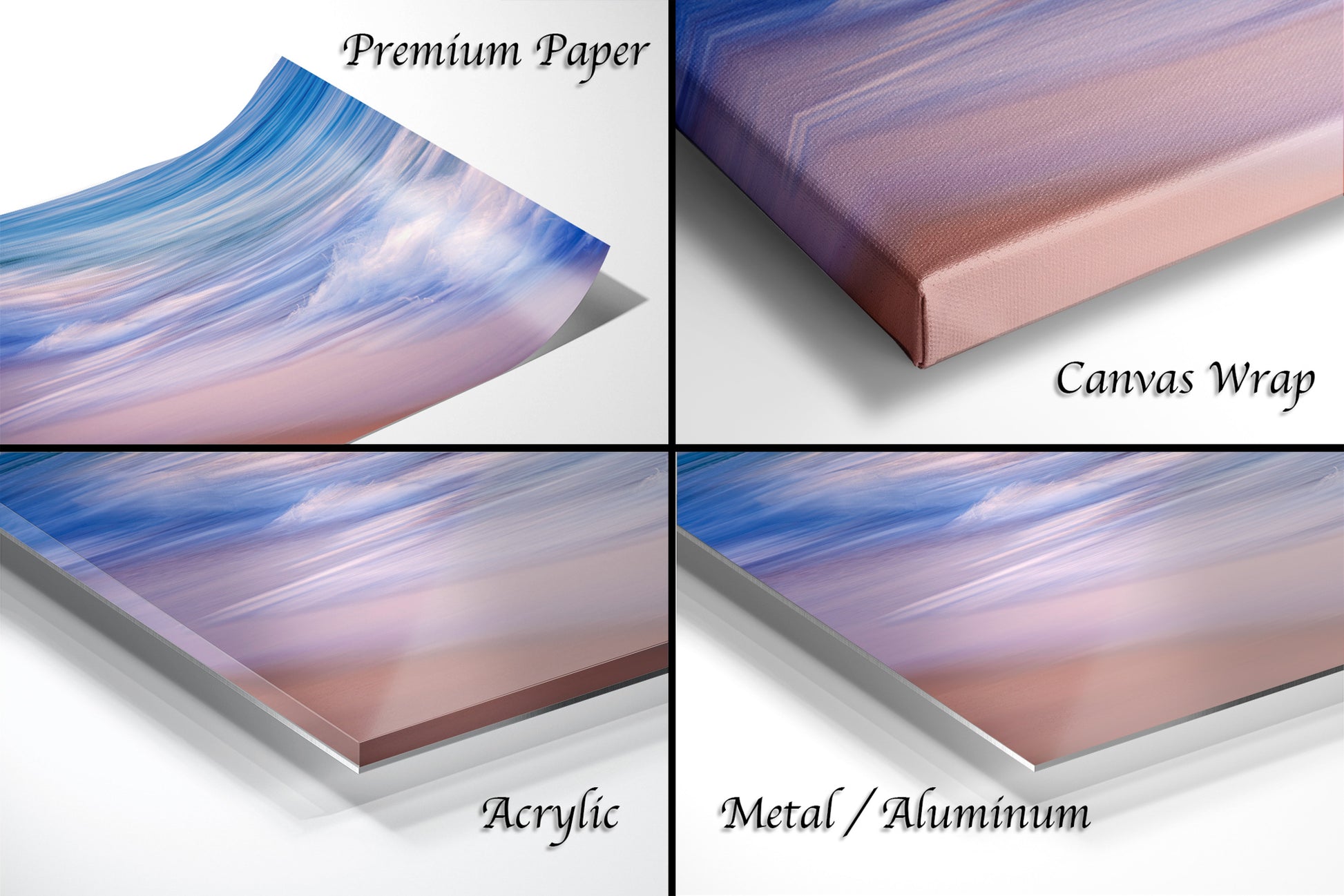 a series of photos showing different layers of a painting