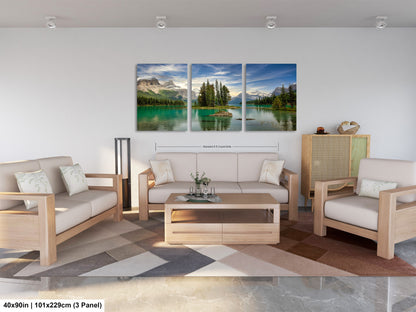 a living room filled with furniture and a painting on the wall