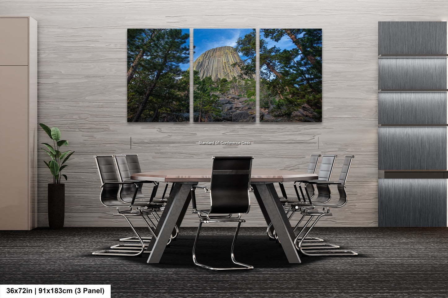 a dining room with a table and chairs