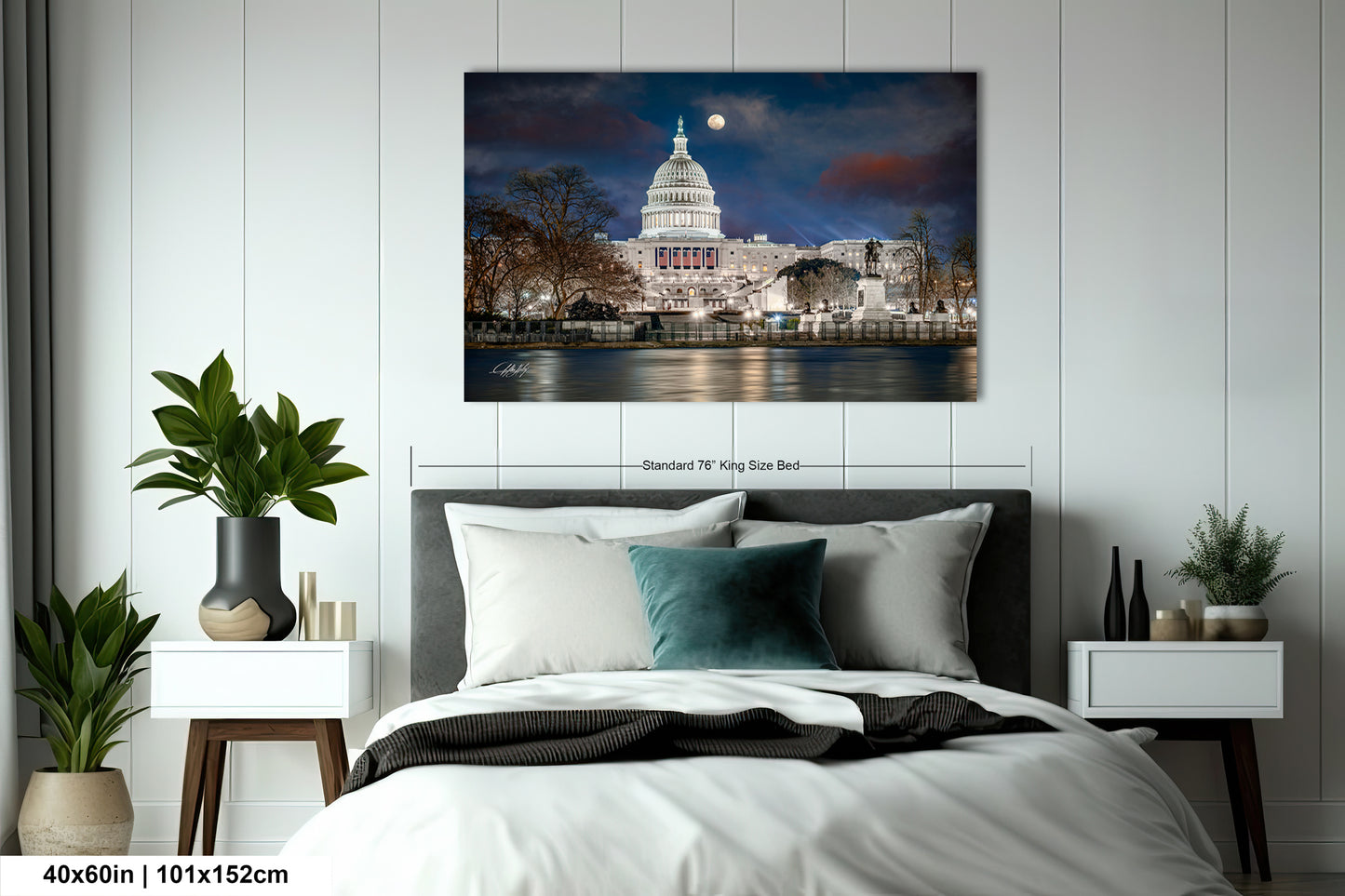a picture of the capitol building taken from across the river