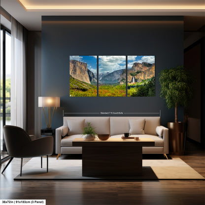 a living room filled with furniture and a painting on the wall
