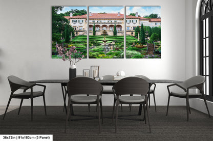 a dining room with a table and chairs
