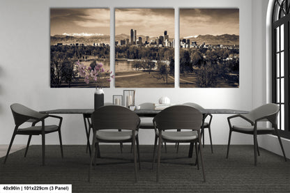 a dining room with a table and chairs