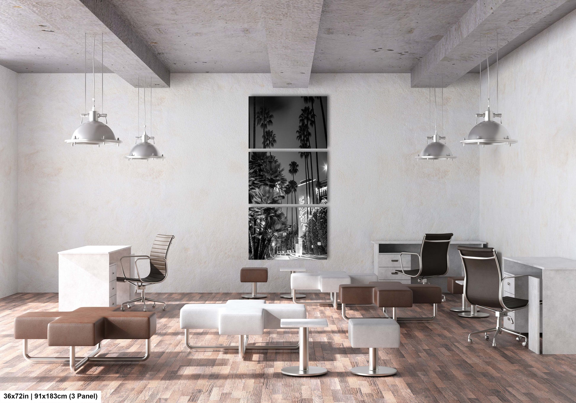 a room with a lot of chairs and desks