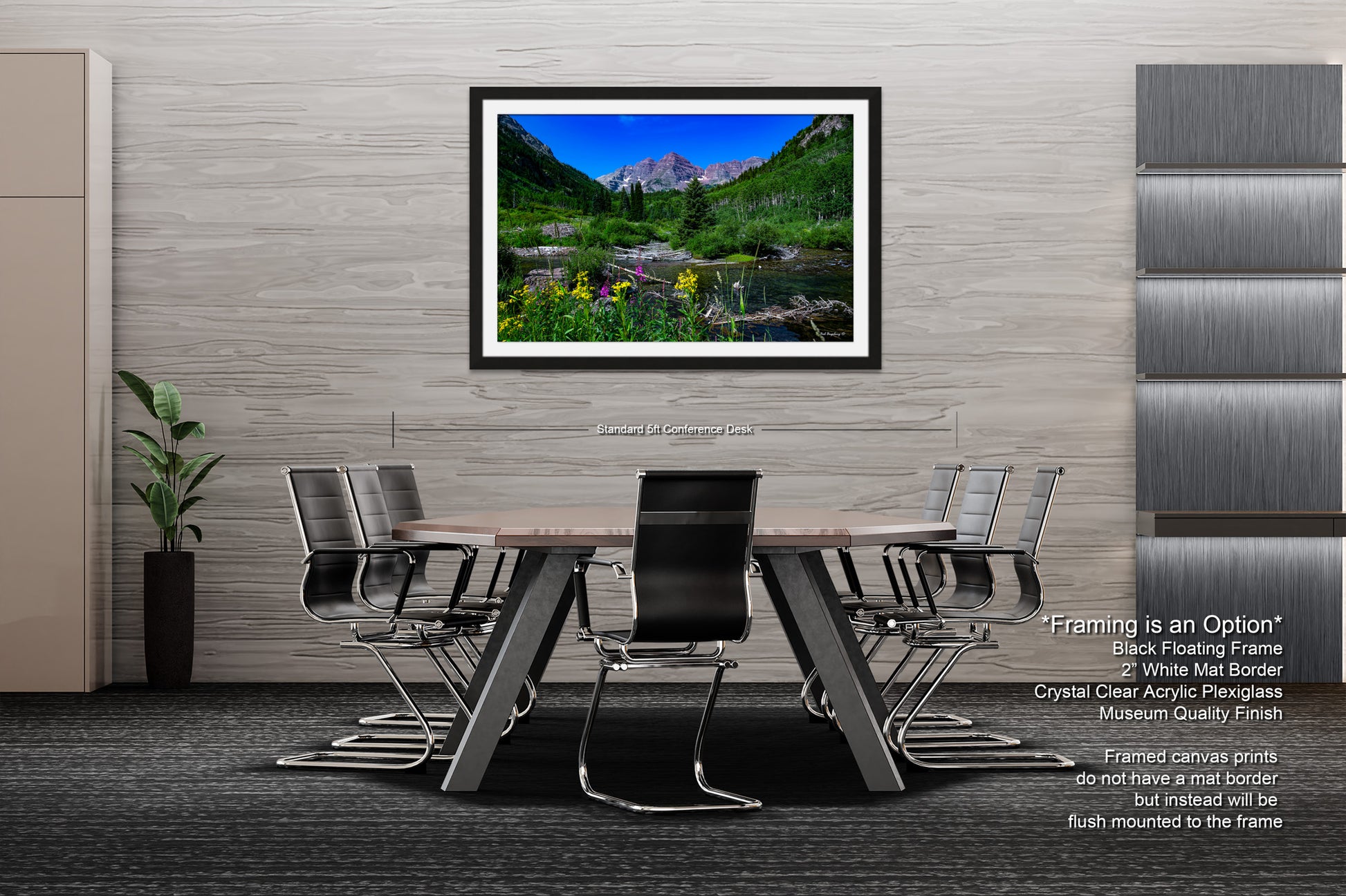 a dining room with a table and chairs