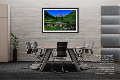 a dining room with a table and chairs