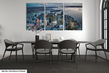 a dining room with a table and chairs