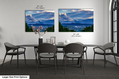 a dining room table with chairs and a vase of flowers