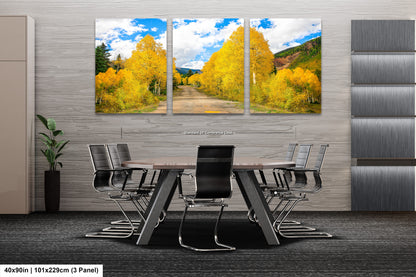a dining room with a table and chairs