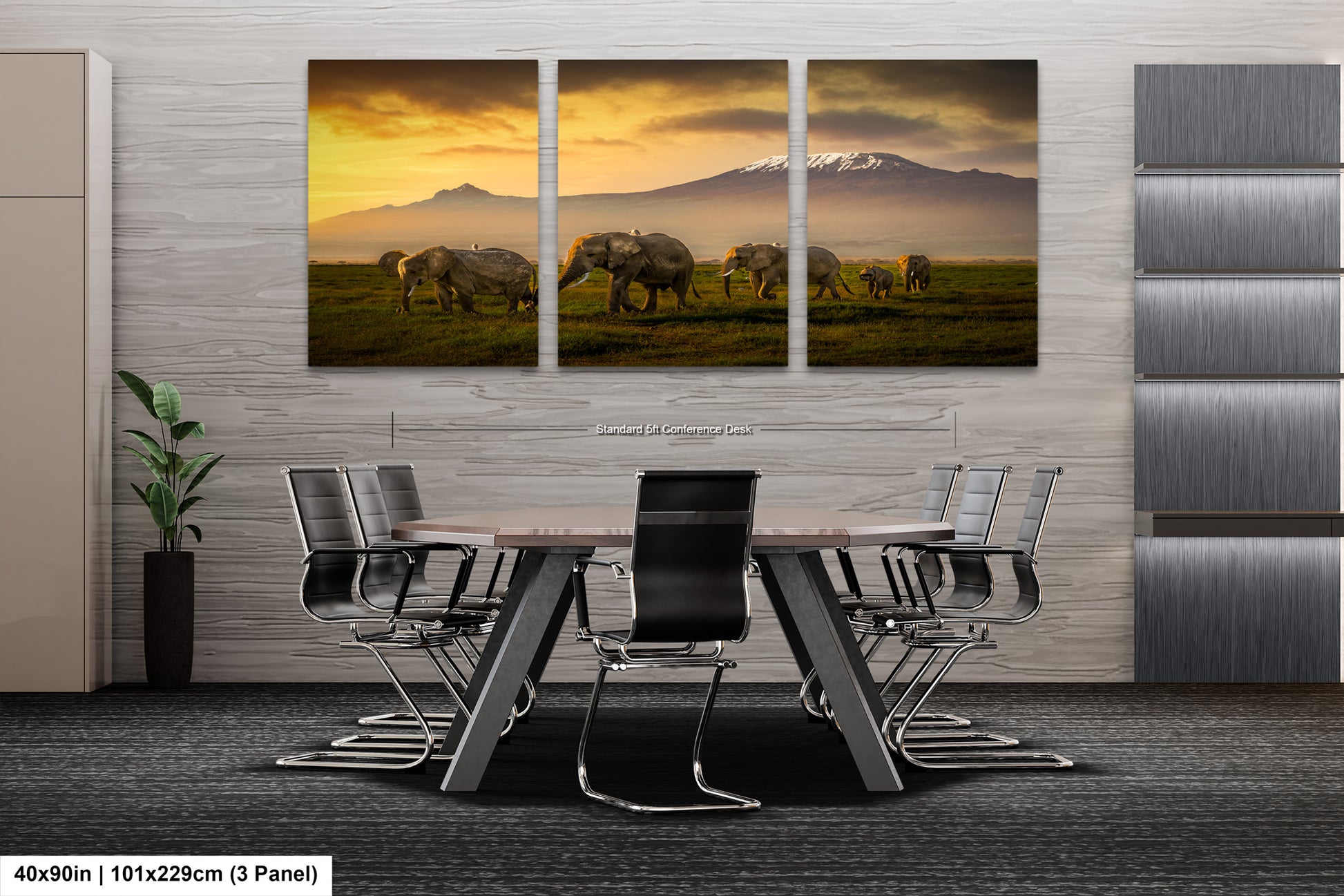 a dining room with a table and chairs