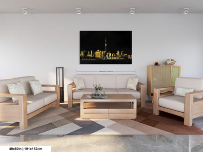 a living room filled with furniture and a painting on the wall