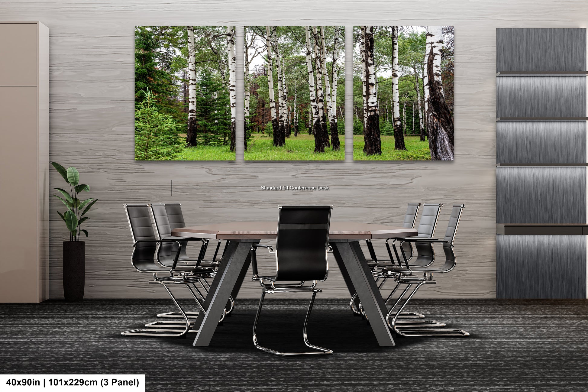a dining room with a table and chairs