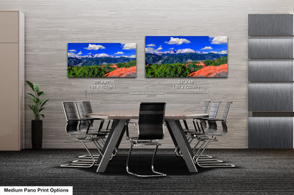 a dining room with a table and chairs