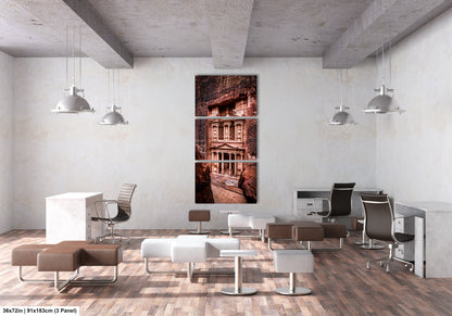 a room filled with lots of furniture and a painting on the wall