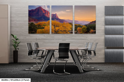 a dining room with a table and chairs