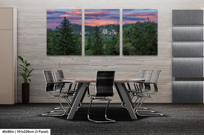 a dining room with a table and chairs