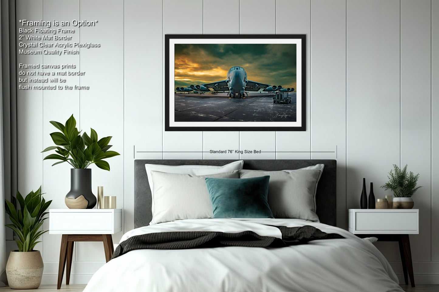 a bedroom scene with focus on the bed