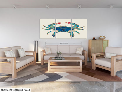 a living room filled with furniture and a painting on the wall
