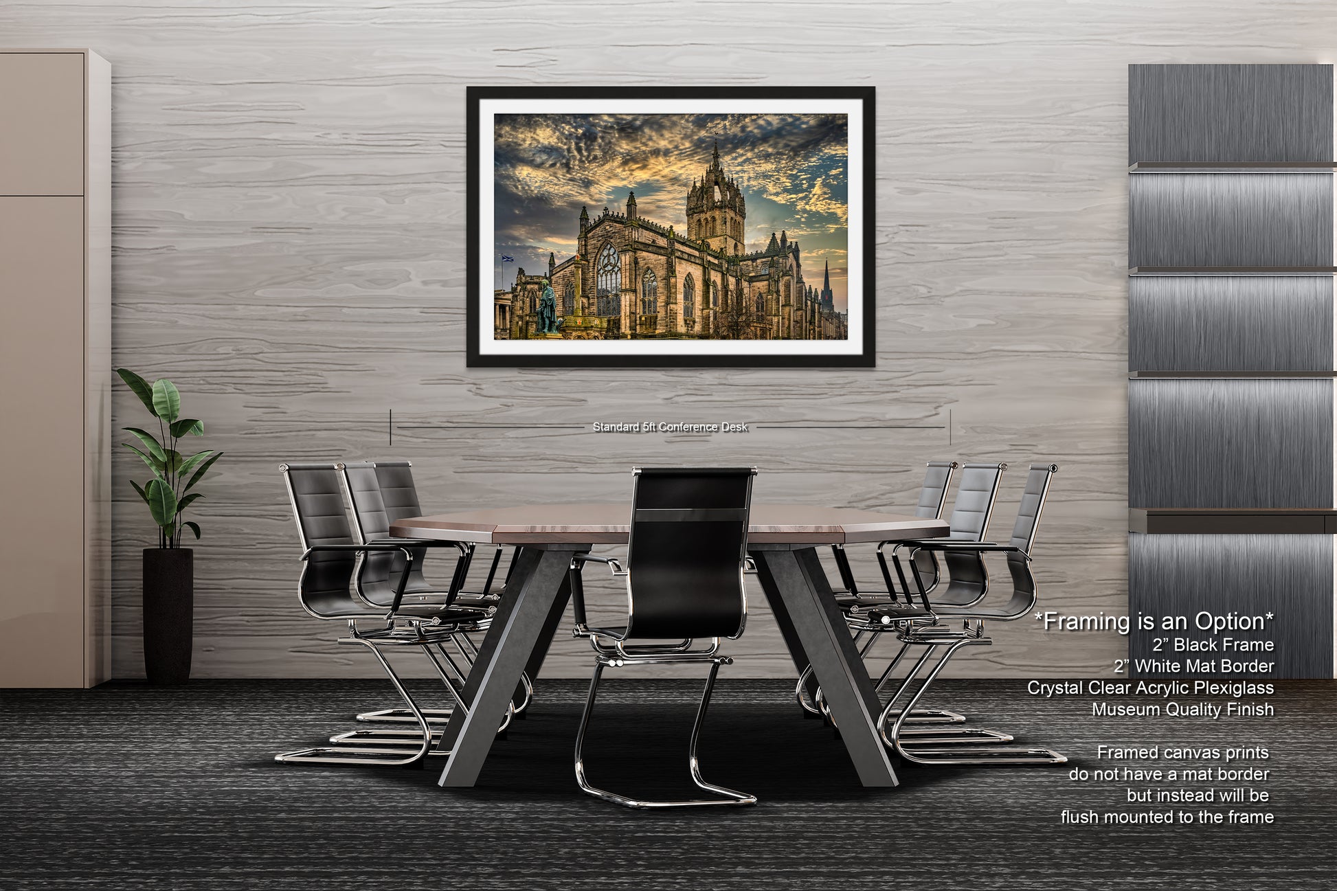 a picture of a dining room with a table and chairs