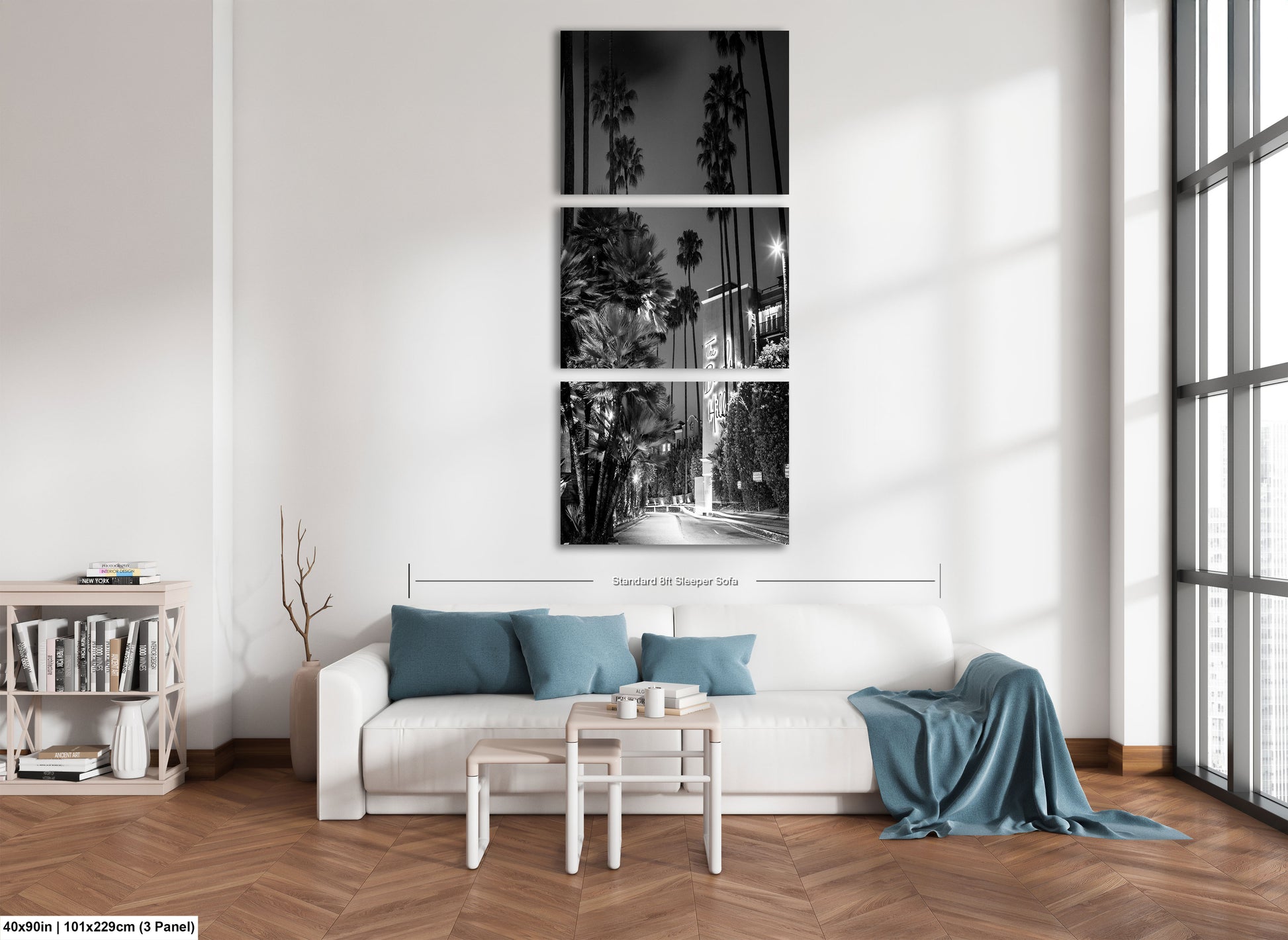 a living room filled with furniture and a window